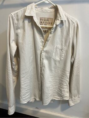 Frank and Eileen White Button Up